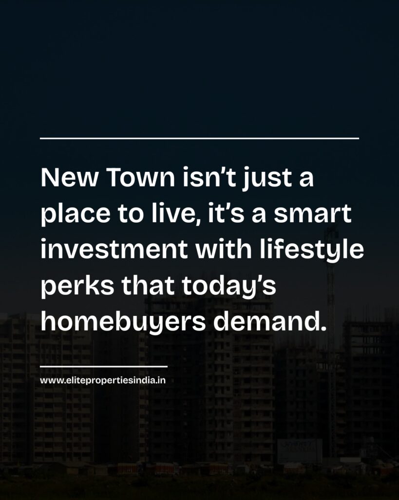 infographic stating new town is not just a place to live it is a smart investment with lifestyle perks